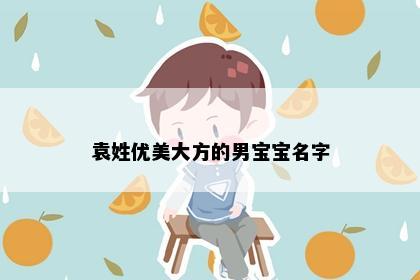 袁姓优美大方的男宝宝名字